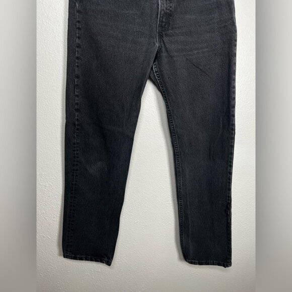Levi's vintage 90’s Black Straight Jeans Classic Fit size 34 - Picture 3 of 10